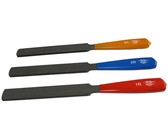 Allparts Guitar Double Edged Fret Crowning File Set - Grey (Set of 3)