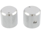 Allparts Guitar Short 5/8 Inch Tall Dome Control Knobs with Set Screw (Gold)
