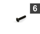 Allparts Guitar Short Machine Head Button Screws - Gold (Pack of 6)