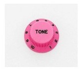 Allparts Guitar Split Shaft Plastic Top Hat Tone Control Knob Set for Fender Stratocaster Style Guitars (Red)
