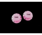 Allparts Guitar Split Shaft Plastic Top Hat Tone Control Knob Set for Fender Stratocaster Style Guitars (Red)