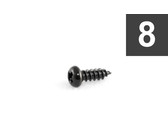 Allparts Guitar Short Machine Head Button Screws - Gold (Pack of 6)