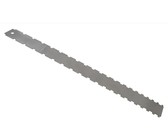 Allparts LT-4247 Guitar Stainless Steel Notched Straight Edge for Fretboard (Silver)