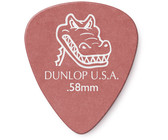Dunlop 417P 0.58mm Gator Grip Guitar Pick (Red)