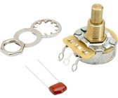 Q-Parts Guitar 14.6mm Tall Acrylic Green Pearloid Mini Control Knob with Set Screw (Chrome)
