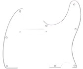 Allparts Guitar 4-Ply Blank Pickguard (Parchment Pearloid)