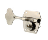 Sperzel Left-Handed Electric Guitar 6 In-Line Locking Machine Heads Set with Locking Knob (Satin Chrome)