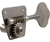 Sperzel Left-Handed Electric Guitar 6 In-Line Locking Machine Heads Set with Locking Knob (Satin Chrome)