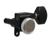 Gotoh SG381-MGT Electric Guitar 3 A-Side Locking Machine Heads Set (Black)