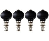 Gotoh UKB Ukulele Machine Head Set with Black Oval Buttons (Nickel)