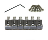 Graphtech PS-8000-00 String Saver Originals Strat and Tele 2 1/16 Inch String Spacing Electric Guitar Saddles (Black)