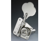 Sperzel Left-Handed Electric Guitar 6 In-Line Locking Machine Heads Set with Locking Knob (Satin Chrome)
