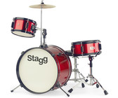 Stagg TIM122B BL 5pc Rock Size Drum Kit Including Hardware and Cymbals (Blue)