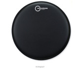 Aquarian Hi-Impact Series 14 Inch Coated Snare Batter Drum Head with Power Dot (Black)