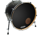 Evans BD24RB 24 Inch EQ3 Reso Black Bass Drum Resonator Drum Head