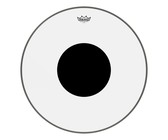 REMO CS-1324-10 24 Inch Controlled Sound Clear Bass Drum Batter Drum Head with Black Dot