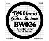 D'Addario NW034 .034 XL Nickel Wound Single String