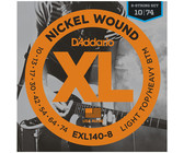 D'Addario EXL140-8 10-74 Nickel Wound Light Top Heavy Bottom 8 String Electric Guitar Strings