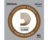 D'Addario PB024 .024 Phosphor Bronze Wound Single String