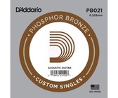 D'Addario PB021 .021 Single Phosphor Bronze Wound Single String