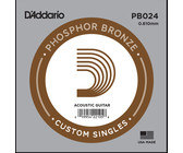 D'Addario PB024 .024 Phosphor Bronze Wound Single String