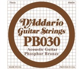 D'Addario PB030 .030 Single Phosphor Bronze Wound Single String