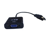 RCT HDMI To VGA Adaptor - Black (RCT ADP-HDMIVGA)