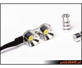 12mm double spot light ul 2x4w short wh