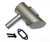 Muffler dle 40 left (1 hole)