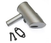 Muffler dle 40 right (2 hole)