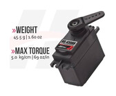 Servo hitec 8.4v5kg std delux shop mount