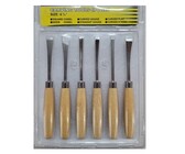 Carving set maxx (wooden handle) (6) sls
