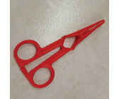 Hemostat hao gentle plastic locking red