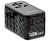 Verbatim 140W GaN III Universal Travel Adapter (32125)