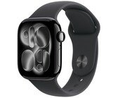 Apple Watch Series 11 GPS 42mm Jet Black Aluminium Case with Black Sport Band - M/L (MEQU4AF/A)