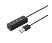ONTEN OTN-5210 4 Port Smart USB 2.0 Hub with 5V 2A Fast Charge Capability