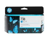 HP 738 130ml Cyan DesignJet Ink Cartridge (498N5A)