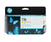 HP 738 130ml Yellow DesignJet Ink Cartridge (498N7A)